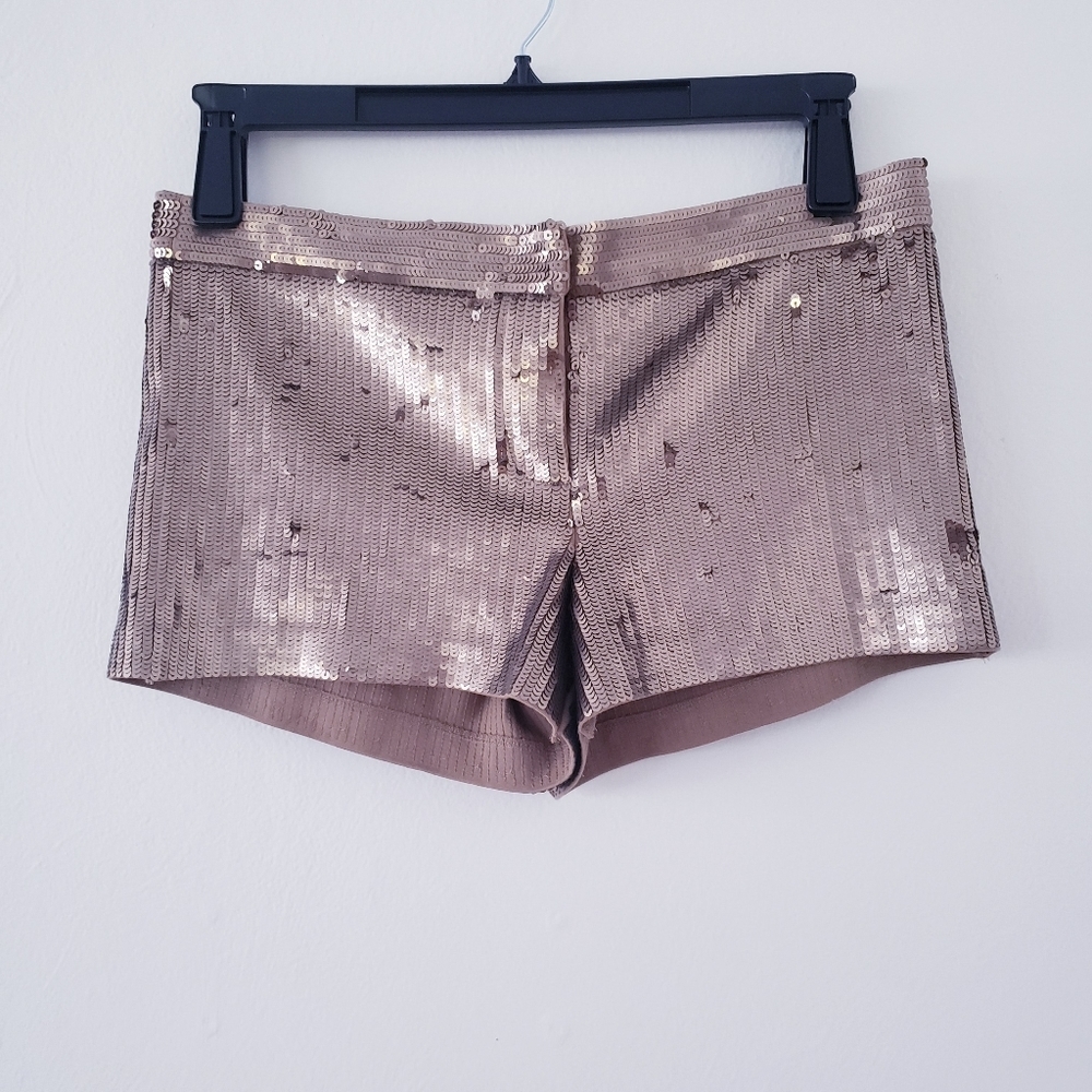 Express Gold sequined shorts sz.4